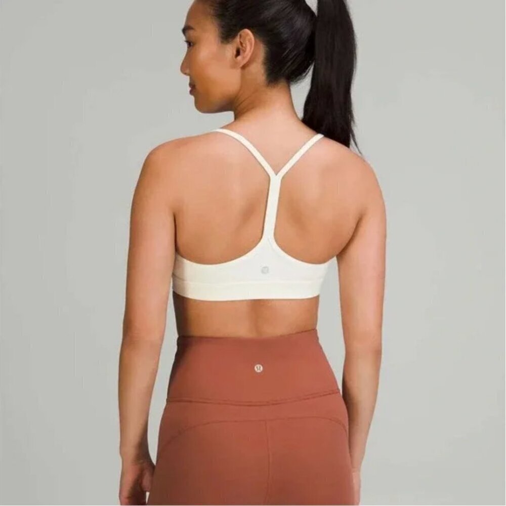 133 Lululemon Flow Y Nulu Bra A-C Cups Lemon Sorbet